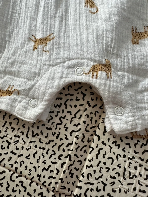 Combi short en gaze de coton - photo numéro 4