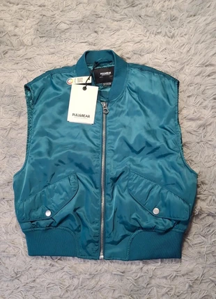 Veste sans manches Pull & Bear Chaleco Bleu Taille S, marca: Pull & Bear, estado: Novo com etiquetas, tamanho: S / 36 / 8, €10.00, €11.20 inclui Proteção do Comprador