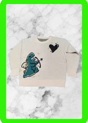 Pull y2k vintage crème avec motif en dinosaure M, marque: y2k, état: Neuf sans étiquette, taille: M, 30,00 €, 32,20 € Protection acheteurs incluse