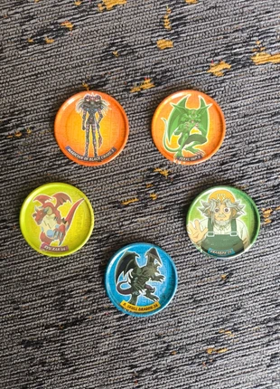 Lote de 5 tazos metálicos – Yu-Gi-Oh!, marque: Yu-Gi-Oh!, état: Très bon état, 7,50 €, 8,58 € Protection acheteurs incluse