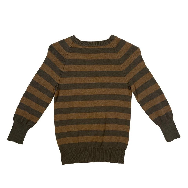 (Best Suits Size XS) Y2K Grunge Striped Sweater 2