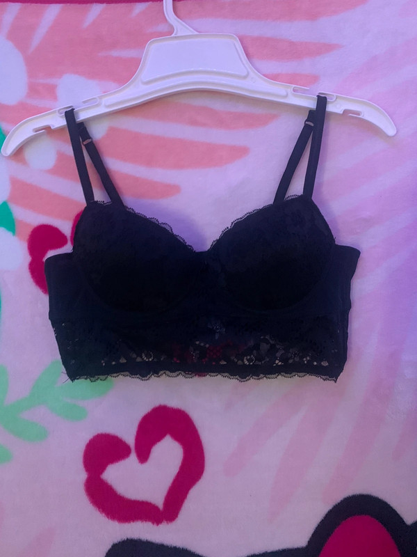 Black Adored Bra Lingerie 1