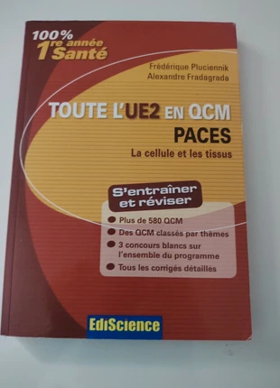 📖Livre de médecine, La cellule et les tissus, toute l'UE2 en QCM avec corrigés, Paces, zustand: Sehr gut, 3,00 €, 3,85 € inklusive Vinted-Käuferschutz