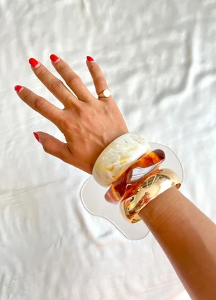 Gorgeous set of 3 chunky resin bracelets, brand: LUNARA Studio, condition: Very good, £12.00, £13.30 includes Buyer Protection Pro