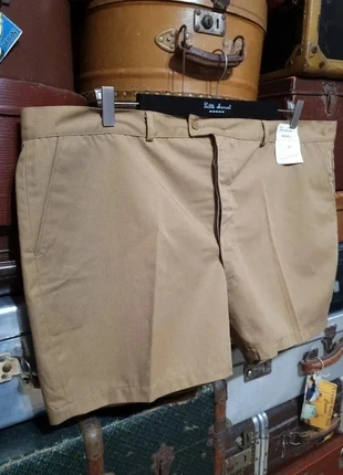 Vintage 1980s French Workwear Shorts – Novel – FR 58 / W48 – Beige Tergal® Blend – Measures below, brand: Vintage Dressing, condition: New with tags, size: W48, €16.00, €17.50 includes Buyer Protection Pro