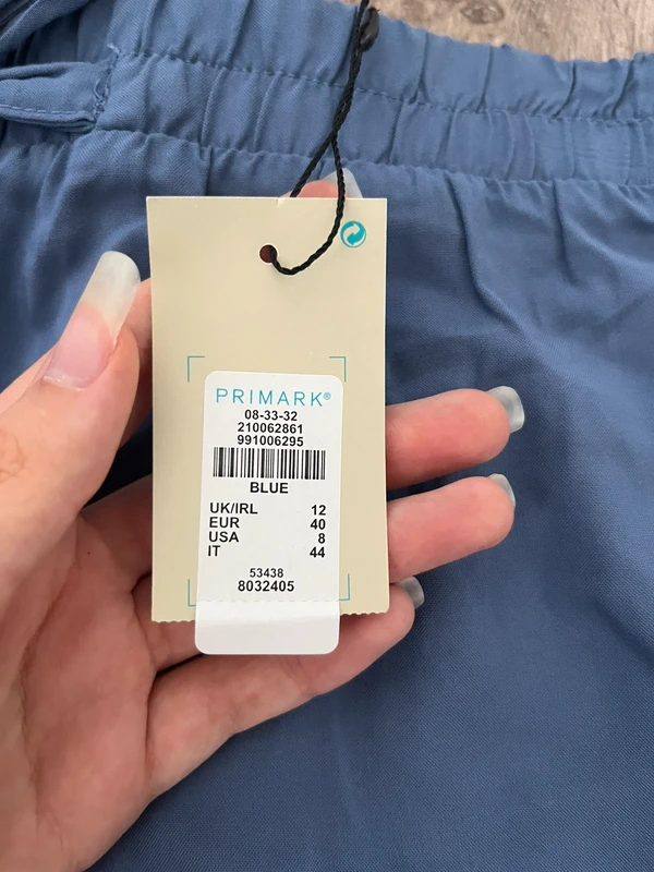Pantalon bleu style mom resserrer avec une ceinture intégrée. - photo numéro 3