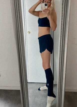 Chaussettes hautes sport bleu marine , staat: Nieuw met prijskaartje, maat: S | 35–38, € 25,00, € 26,95 inclusief Kopersbescherming