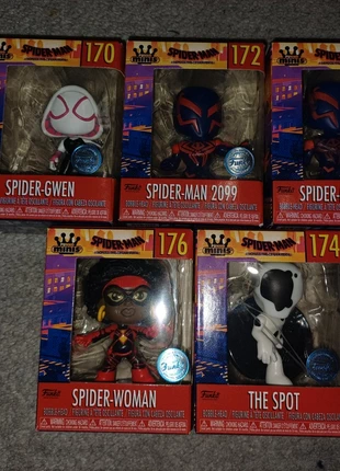 5 x Funko minis - Spiderman across the spiderverse, brand: Funko, condition: New with tags, size: S, £15.00, £16.50 includes Buyer Protection