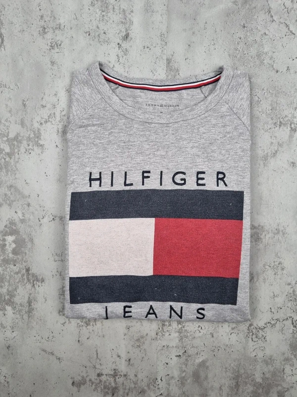 Sweat Tommy Hilfiger gris – Taille S/36 Femmes - photo numéro 2