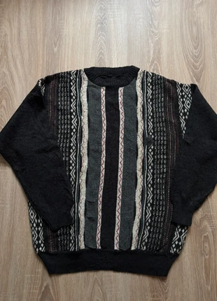 Pull d’hiver Vintage Rétro géométrique Design Gris | Taille XXL, marque: Vintage Dressing, état: Très bon état, taille: XXL, 20,00 €, 21,70 € Protection acheteurs incluse