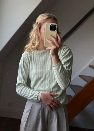 Pull Vert Vintage pure soie, brand: Vintage Dressing, condition: Very good, size: S / 36 / 8, €20.00, €21.70 includes Buyer Protection