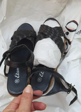 Sandalias tacón cuña número 36 Etam, marca: Etam, estado: Muy bueno, tamaño: 36, 4,00 €, 4,90 € Protección al comprador incluida