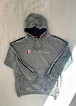 Hoodie Champion grigia, brand: Champion, condizioni: Ottime, taglia: L, €11.00, €12.25 include la Protezione acquisti
