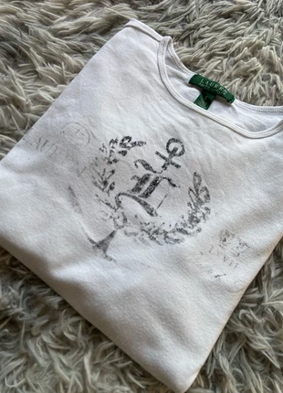 T-shirt Lauren Ralph Lauren Taille S Couleur Blanc et Noir Ancre, marke: Ralph Lauren, zustand: Gut, größe: S / 36 / 8, 2,90 €, 3,75 € inklusive Vinted-Käuferschutz