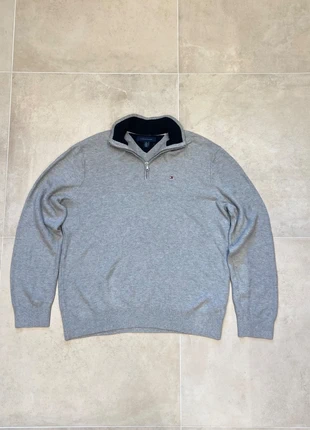 Tommy Hilfiger Quarter Zip Grey, merk: Tommy Hilfiger, staat: Heel goed, maat: XL, € 40,00, € 42,70 inclusief Kopersbescherming