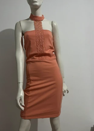 🧡Robe soirée/fête ajustée orange, dos nu, taille 36 🌟, état: Très bon état, taille: S / 36 / 8, 8,00 €, 9,10 € Protection acheteurs incluse