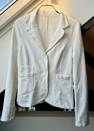 Blazer / Veste tailleur blanche L, état: Très bon état, taille: L / 40 / 12, 4,00 €, 4,90 € Protection acheteurs incluse