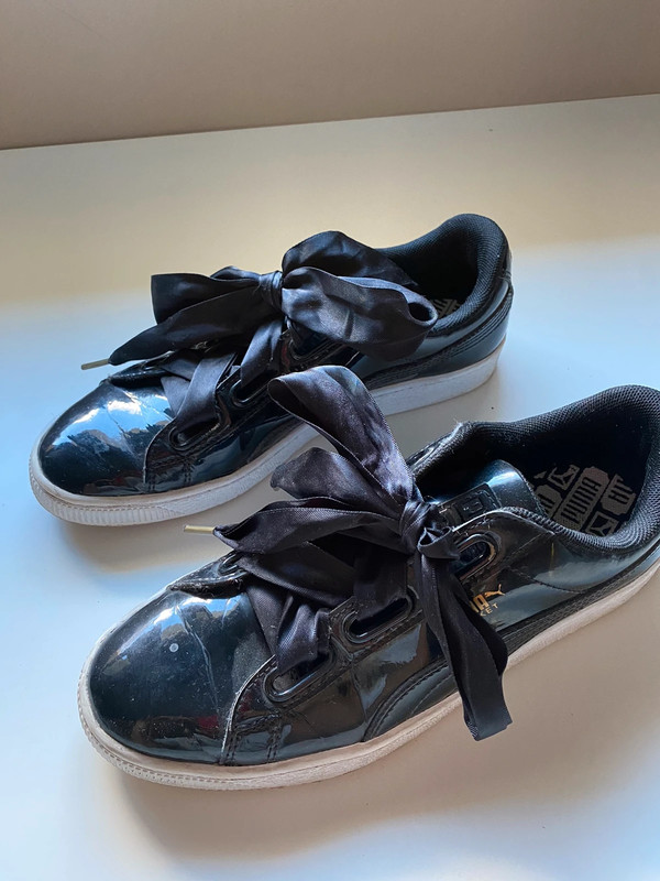 Puma suede bow negras shop