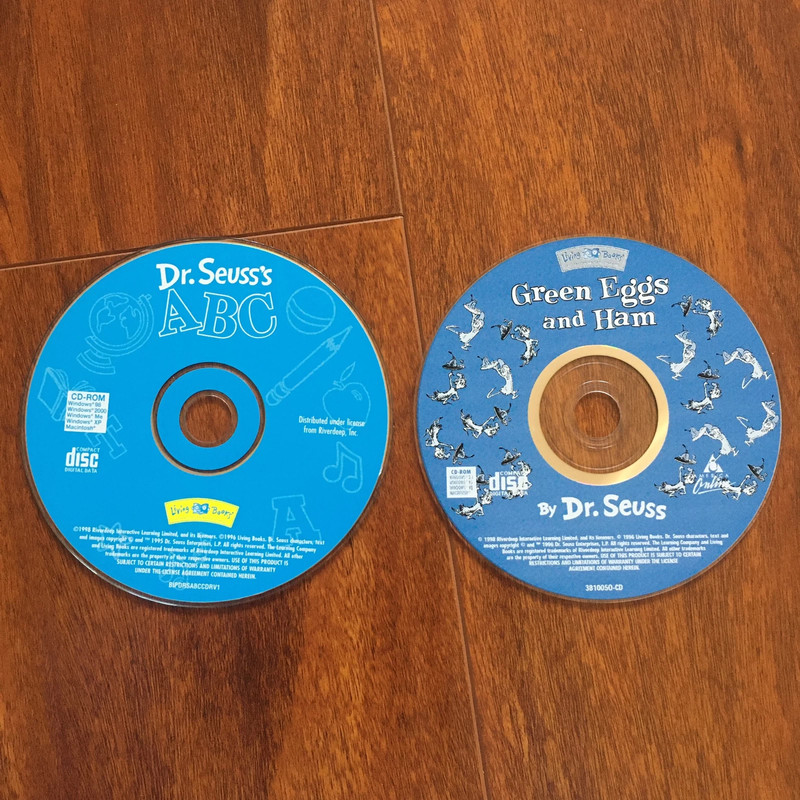 2 dr seuss cds dr seuss's abc and green eggs and ham living books | Vinted