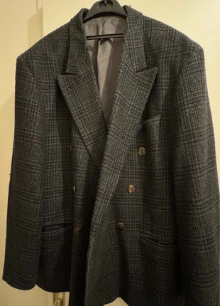 Veste blazer Hugo Boss vintage – Prince de Galles noir & gris – Très bon état, zustand: Sehr gut, größe: L, 40,00 €, 42,70 € inklusive Vinted-Käuferschutz