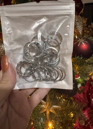 mixed size silver metal stackable rings, condition: New with tags, size: Adjustable, £3.50, £4.38 includes Buyer Protection