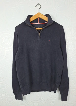 Half zip 1/4 zip Tommy Hilfiger bleu marine homme taille L, marke: Tommy Hilfiger, zustand: Sehr gut, größe: L, 30,00 €, 32,20 € inklusive Vinted-Käuferschutz