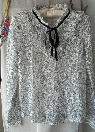 Haut dentelle🤍🖤, marca: Mango, estado: Nuevo sin etiquetas, tamaño: S / 36 / 8, 8,00 €, 9,10 € Protección al comprador incluida