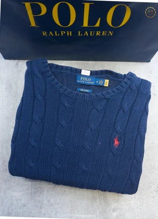 Pull en maille torsade Ralph Lauren unies marine col round taille M femme | TOR036, marque: Ralph Lauren, état: Très bon état, taille: M / 38 / 10, 44,90 €, 47,85 € Protection acheteurs incluse