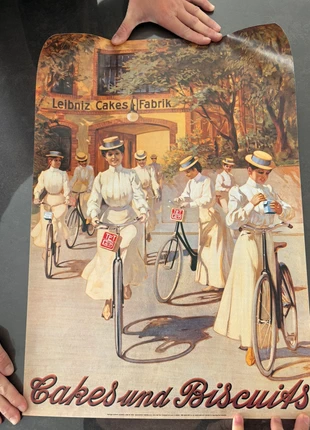 Affiche rétro vintage Leibniz Cakes Fabrik – décoration murale originale, brand: Collection, condition: Very good, €10.00, €11.20 includes Buyer Protection