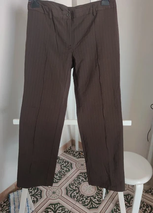 Pantalone Benetton marrone a righe, marke: United Colors of Benetton, zustand: Sehr gut, größe: XL / 42 / 14, 18,90 €, 20,55 € inklusive Vinted-Käuferschutz