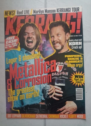 Kerrang! October 26 1996 issue 620 Metallica cover, condition: Very good, £4.00, £4.90 includes Buyer Protection