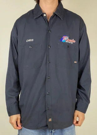 Chemise Dickies manche longue Workwear Brodé Gris - L, marque: Dickies, état: Très bon état, taille: L, 18,00 €, 19,60 € Protection acheteurs (Pro) incluse