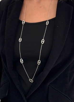 long collier argenté en acier inoxydable, marca: Tendance, estado: Muy bueno, 19,90 €, 21,60 € Protección al comprador Pro incluida