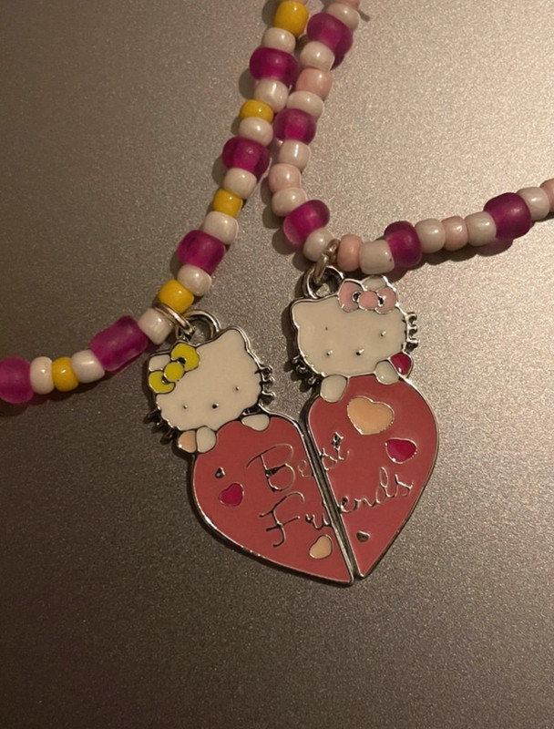 hello kitty friendship bracelet, bff, kitty, cat, cute, matching