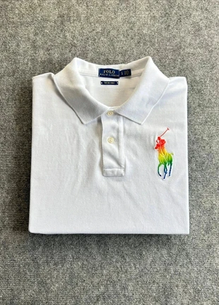 Polo Ralph Lauren Polo The big shirt Blanc L G Homme Coton Logo brodé arc en ciel #0816, marque: Ralph Lauren, état: Très bon état, taille: L, 29,90 €, 32,10 € Protection acheteurs (Pro) incluse