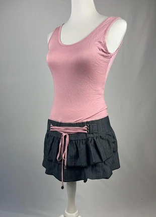 Robe courte rose jean y2k lacet Made in Italy, marque: Vintage Dressing, état: Très bon état, taille: S / 36 / 8, 5,00 €, 5,95 € Protection acheteurs incluse