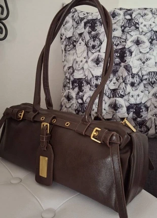 Brown Mini Bowling Bag, brand: Vintage Love, condition: Very good, €48.00, €51.10 includes Buyer Protection