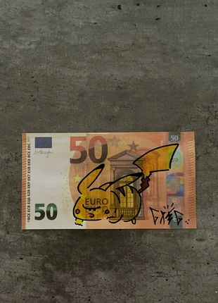 Faux Billet 50€ Custom Pikachu Signé GregOFF, estado: Como nuevo, 25,00 €, 26,95 € Protección al comprador incluida
