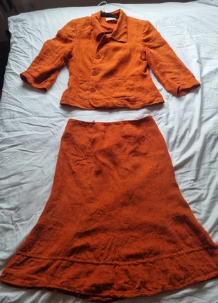 Ensemble veste + jupe lin- linen skirt suit, brand: Kaliko, condition: Very good, size: L / 40 / 12, €18.00, €19.60 includes Buyer Protection