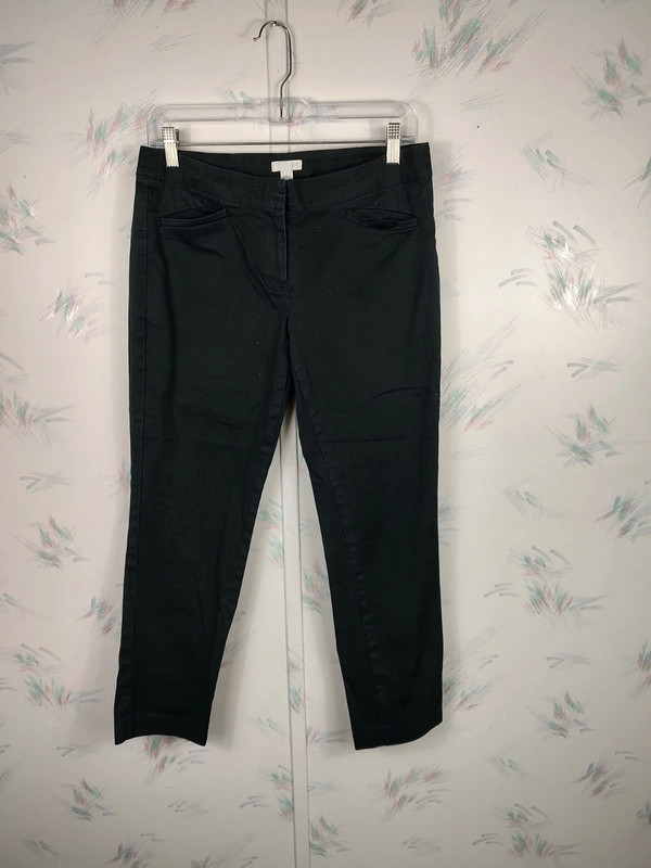 J. Jill Black Cropped Chino Pants 1