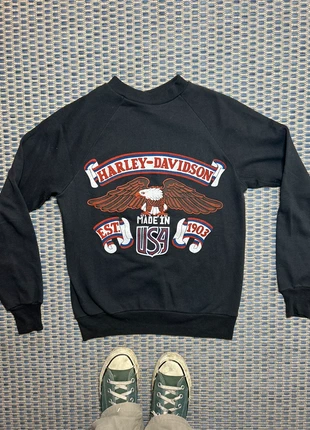 Sweatshirt crewneck vintage Harley Davidson 80’ made in USA, brand: Harley Davidson, condition: Good, size: S, €175.00, €184.45 includes Buyer Protection