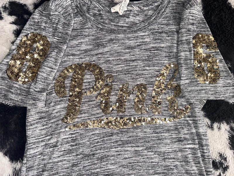Victoria secret pink tee with bling 4