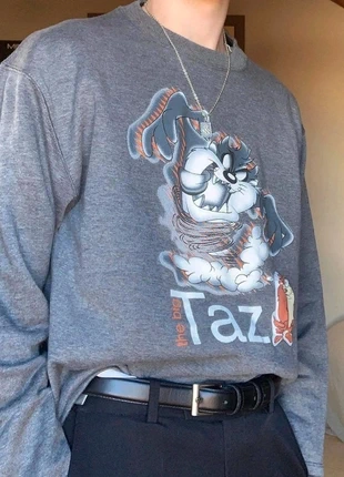 Sweat Taz Looney Tunes vintage 80s 90s, merk: Vintage, staat: Heel goed, maat: M, € 25,00, € 26,95 inclusief Kopersbescherming