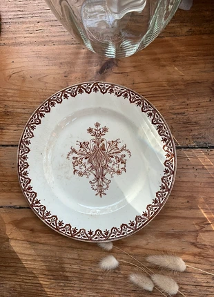 Assiette dessert ancienne🍁terre de fer, marque: Terre De Fer, état: Très bon état, 7,00 €, 8,05 € Protection acheteurs incluse