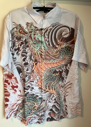 Chemise manga dragon vert blanc style japonais / chinois T: M, brand: Chemise manga dragon vert blanc style japonais / c, condizioni: Ottime, taglia: M, €24.00, €25.90 include la Protezione acquisti
