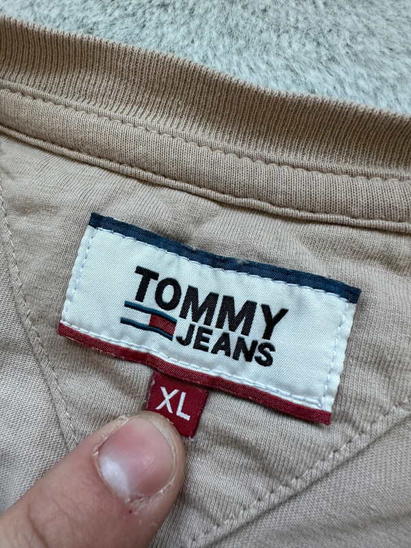 T-shirt męski beżowy Tommy Jeans 4