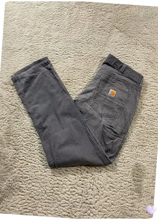 Jean Carhartt Homme relaxed fit coupe droite gris logo brodé / Taille S - 51, marke: Carhartt, zustand: Sehr gut, größe: S, 23,00 €, 24,85 € inklusive Vinted-Käuferschutz