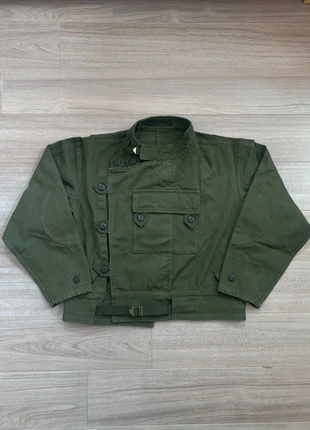 Green Swedish Military Motorcycle Jacket - size M, merk: Vintage, staat: Heel goed, maat: M, € 140,00, € 147,70 inclusief Kopersbescherming