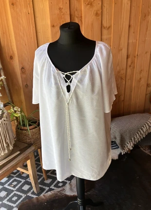 BL104🌹 Jessica maat 40, Blouses Shirt wit korte mouwen, merk: Jessica, staat: Heel goed, maat: L / 40 / 12, € 1,00, € 1,75 inclusief Kopersbescherming Pro