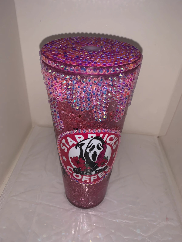 Don’t Hang Up 24oz SnowGlobe Rhinestones Tumbler